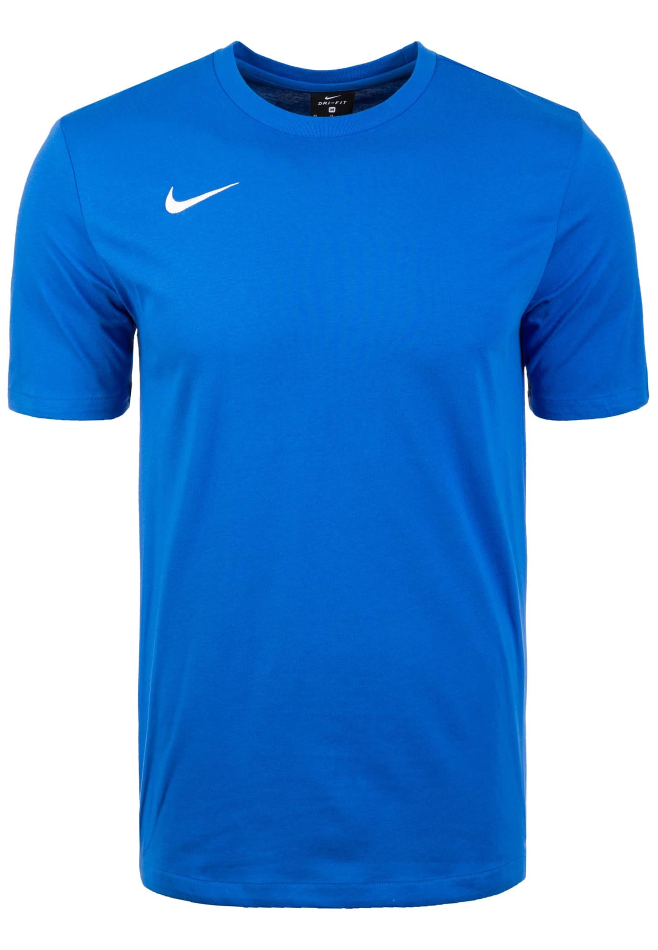 NIKE Функциональная футболка 'Club 19' в размере L в Синий / Белый, Обзор товара