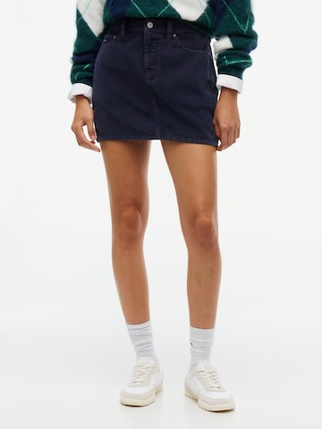 Tommy Jeans Rok in Blauw: voorkant