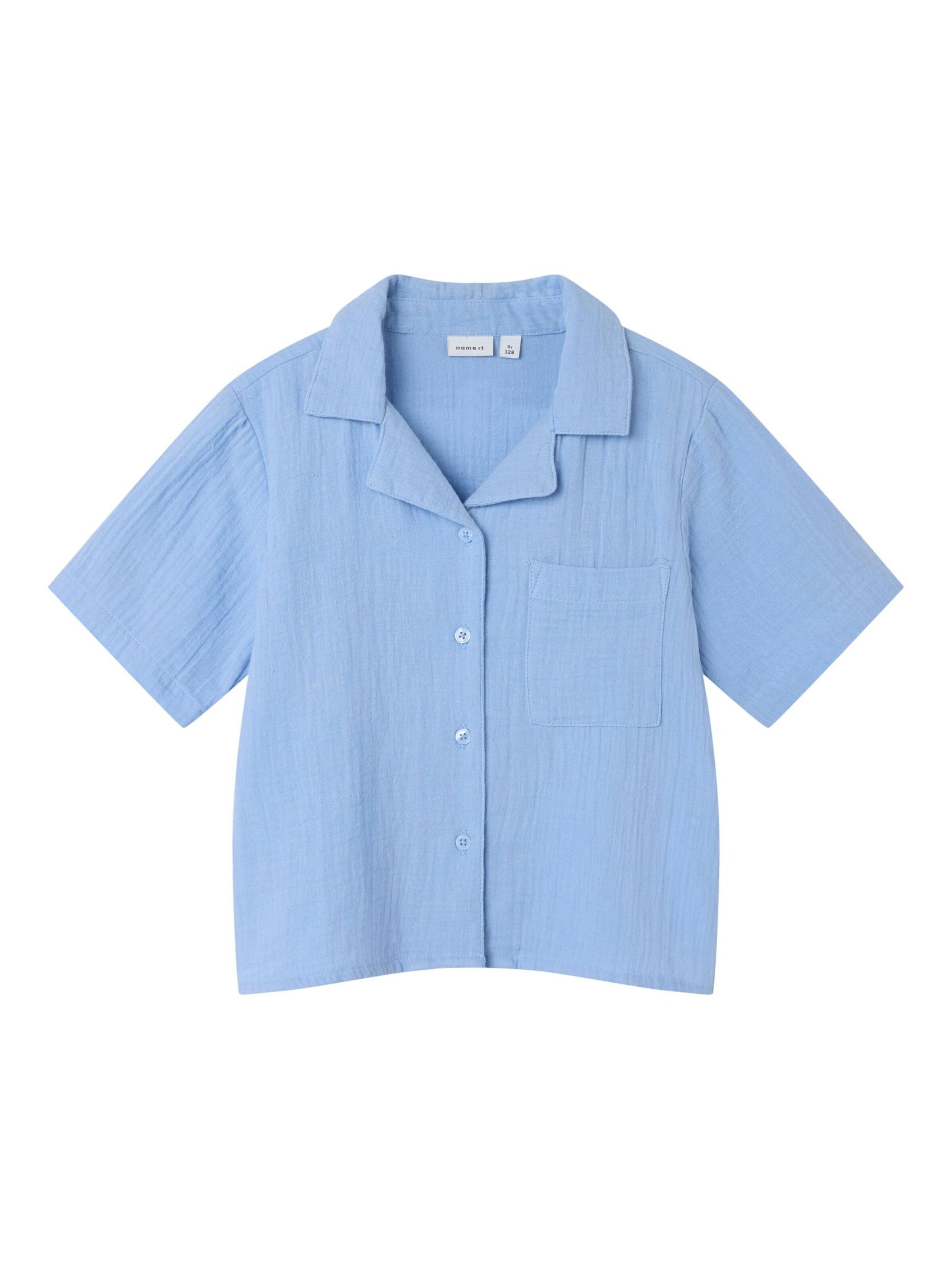Camicia da donna di NAME IT in blu: frontale