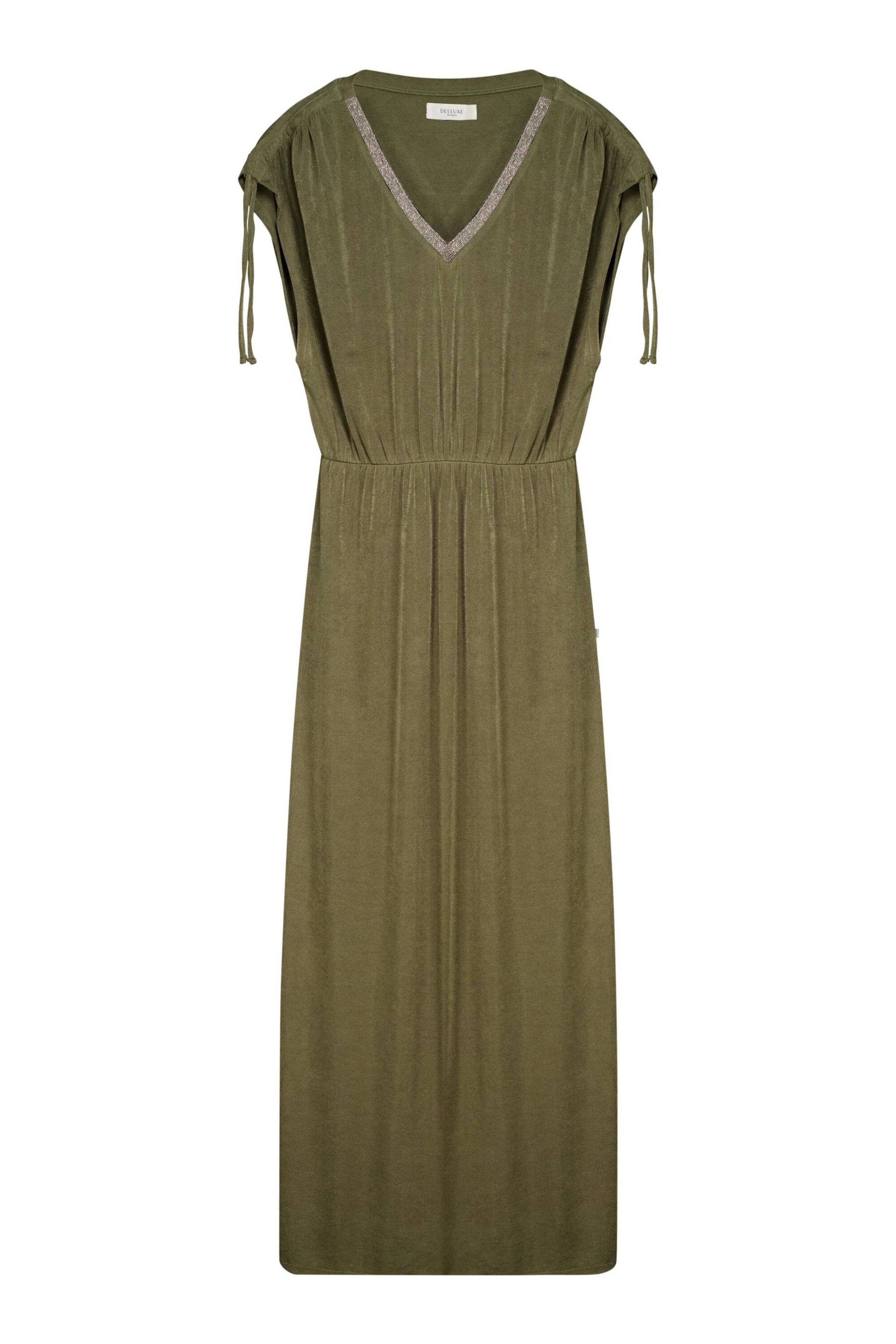 Deeluxe Zomerjurk 'Rosajane' in Groen: voorkant