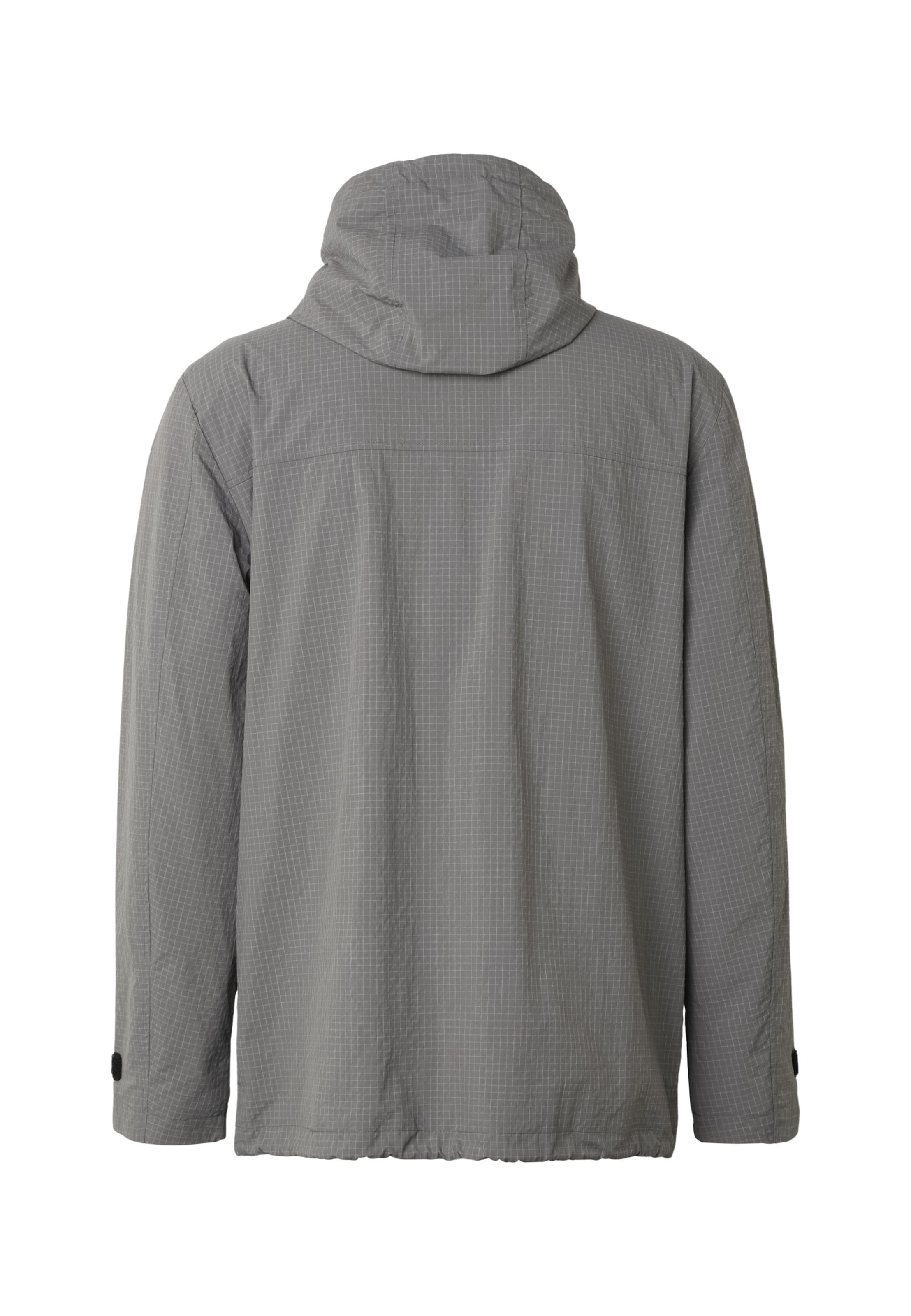 INDICODE JEANS Přechodná bunda 'Grain' – šedá