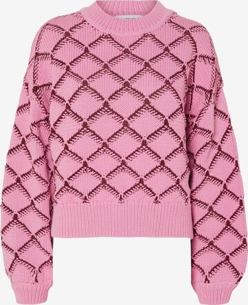 Pull-over SELECTED FEMME en rose : devant