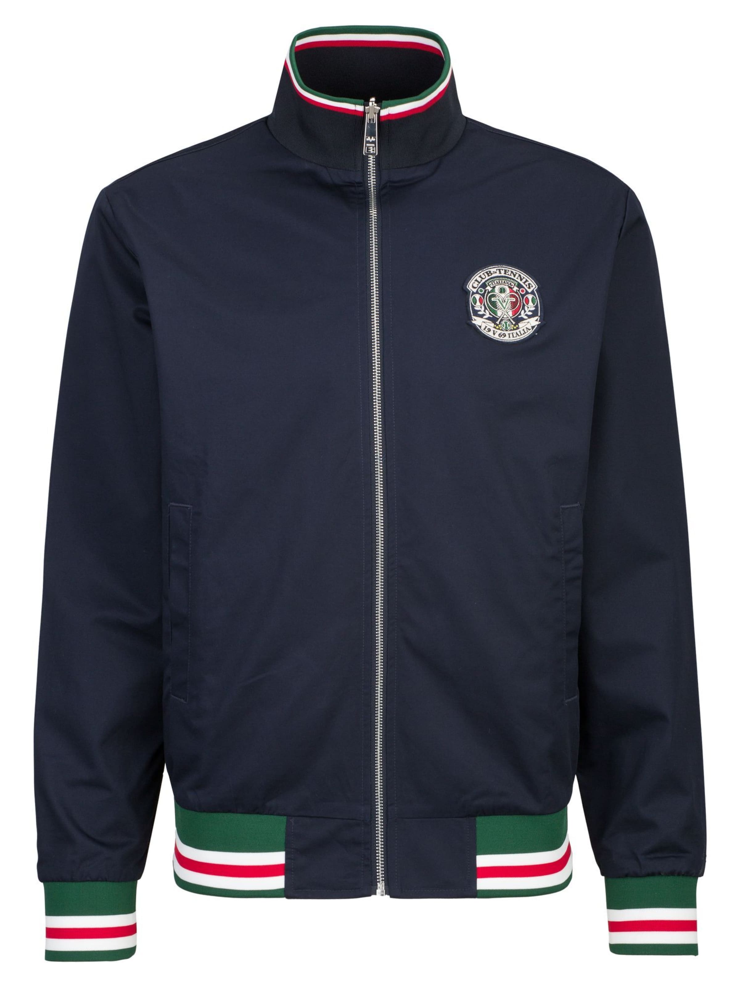 19V69 ITALIA Between-season jacket 'Panatta' in Blue: front