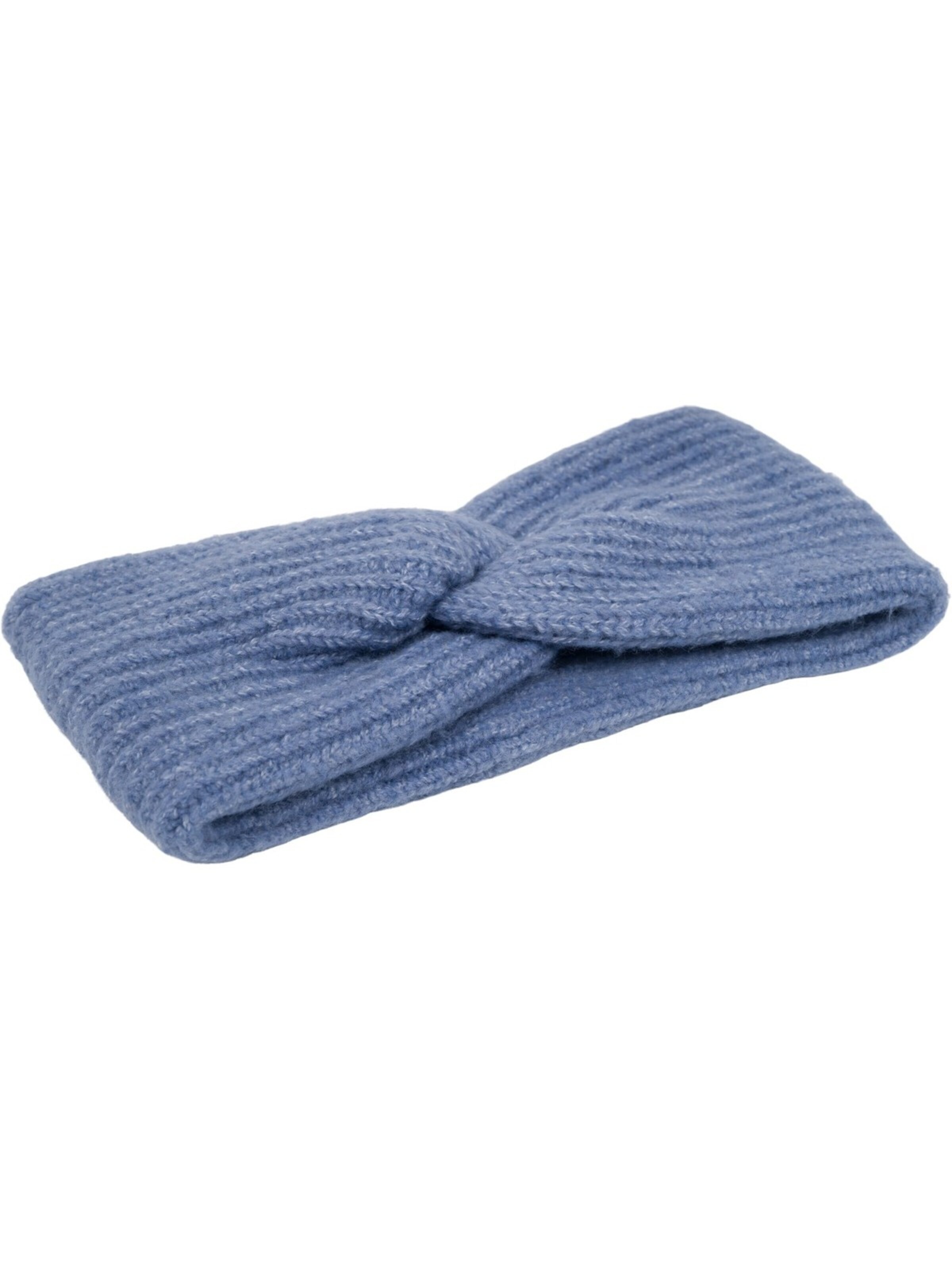 styleBREAKER Headband 'Strick Stirnband Rippenmuster Twist Knoten' in Blue