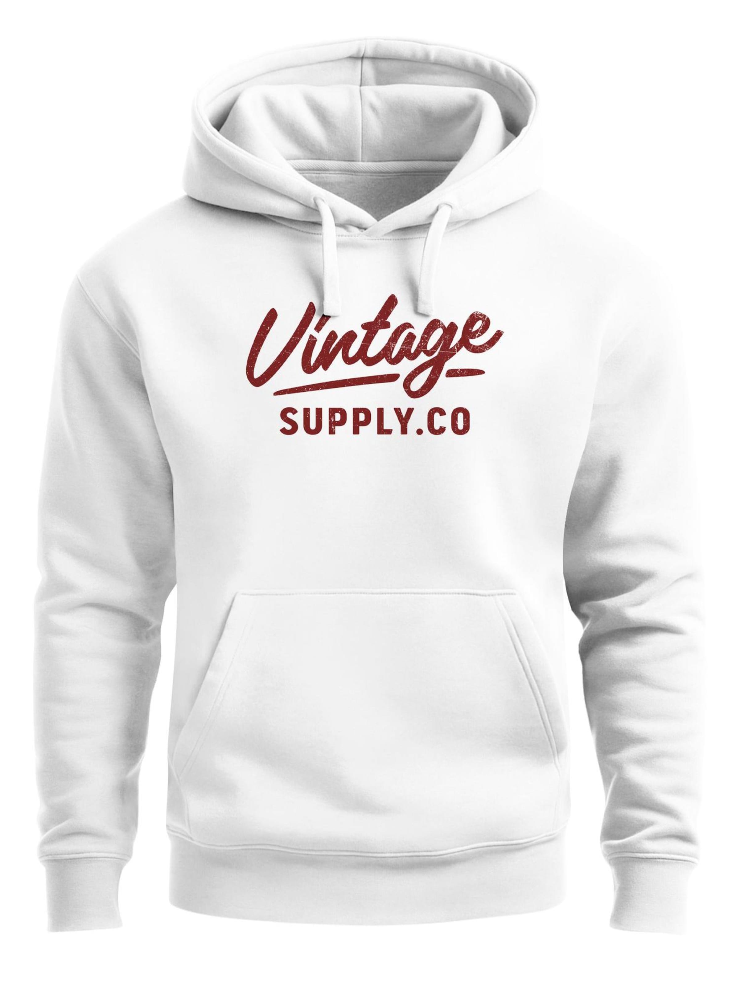 Neverless Sweatshirt 'Vintage Supply Co.' in White: front