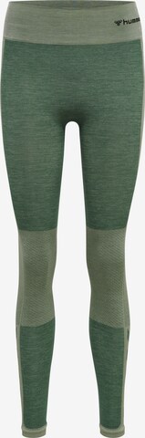 Hummel - Pantalón deportivo en verde: frente