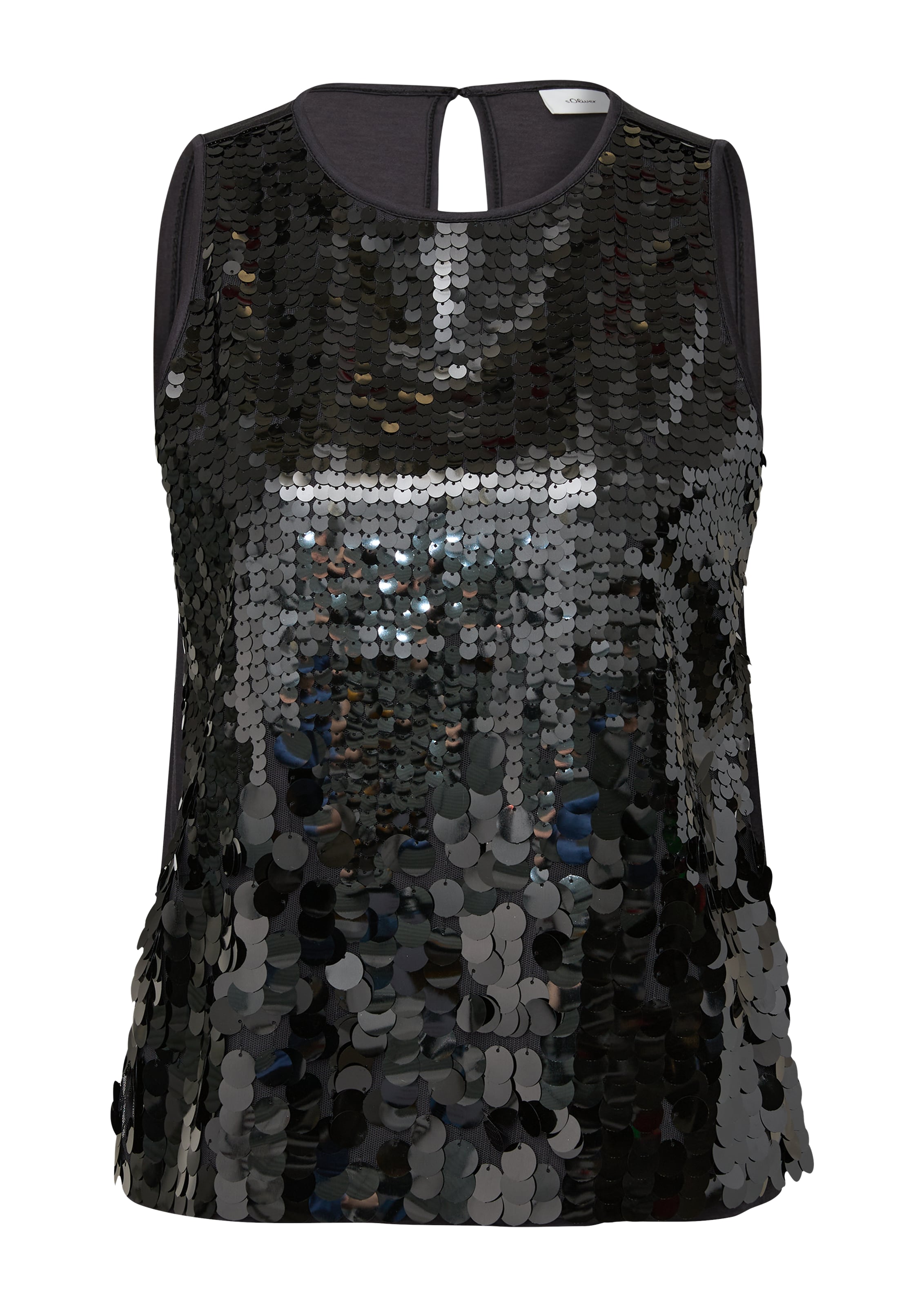 melns s.Oliver BLACK LABEL Blūze: no priekšpuses