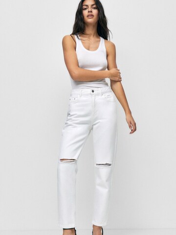 Pull&Bear Regular Jeans in Wit