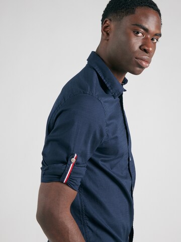 Coupe regular Chemise 'JJPierre' JACK & JONES en bleu
