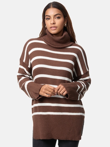 Elara Pullover i brun: forside