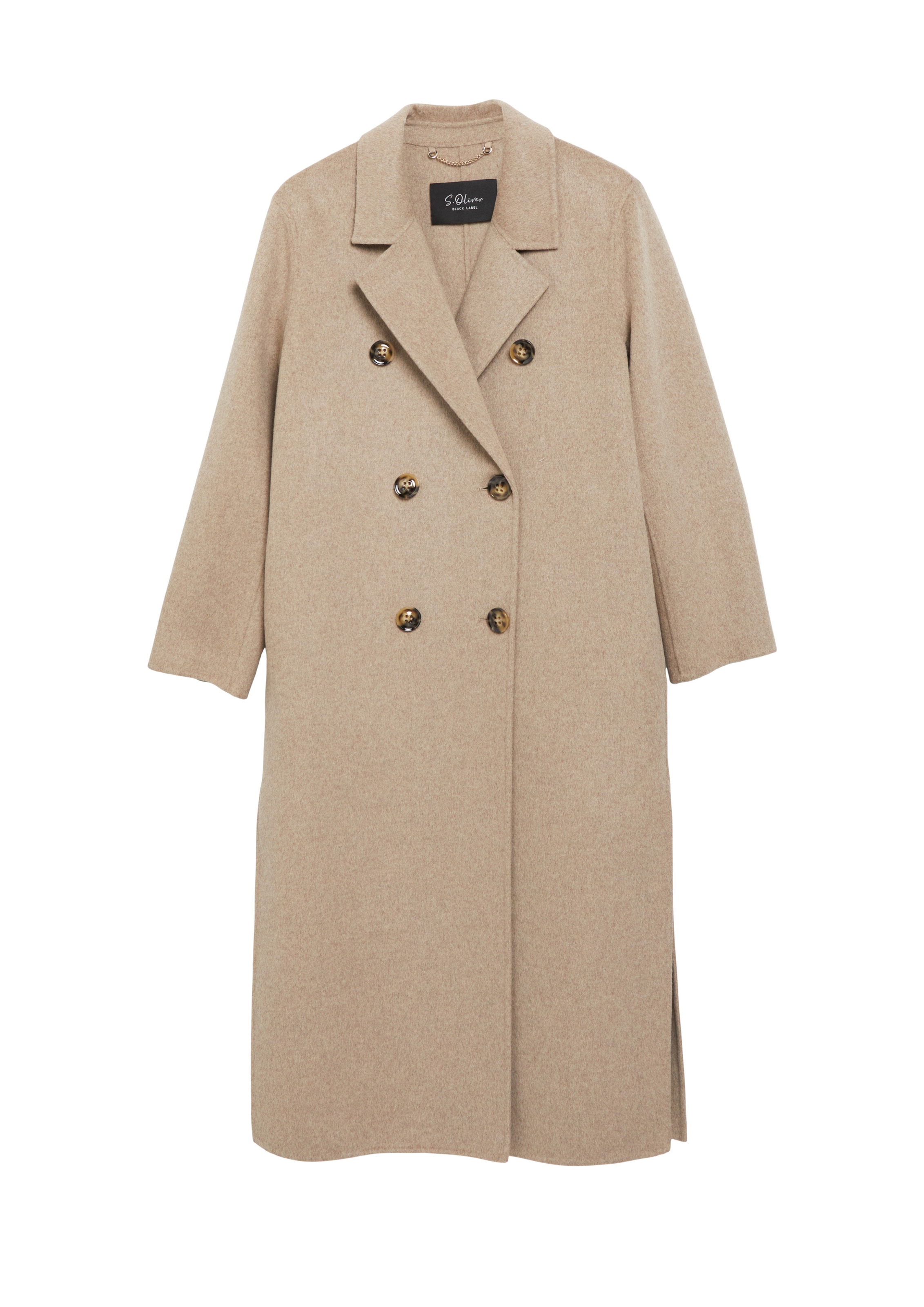 s.Oliver Tussenmantel in Beige: voorkant