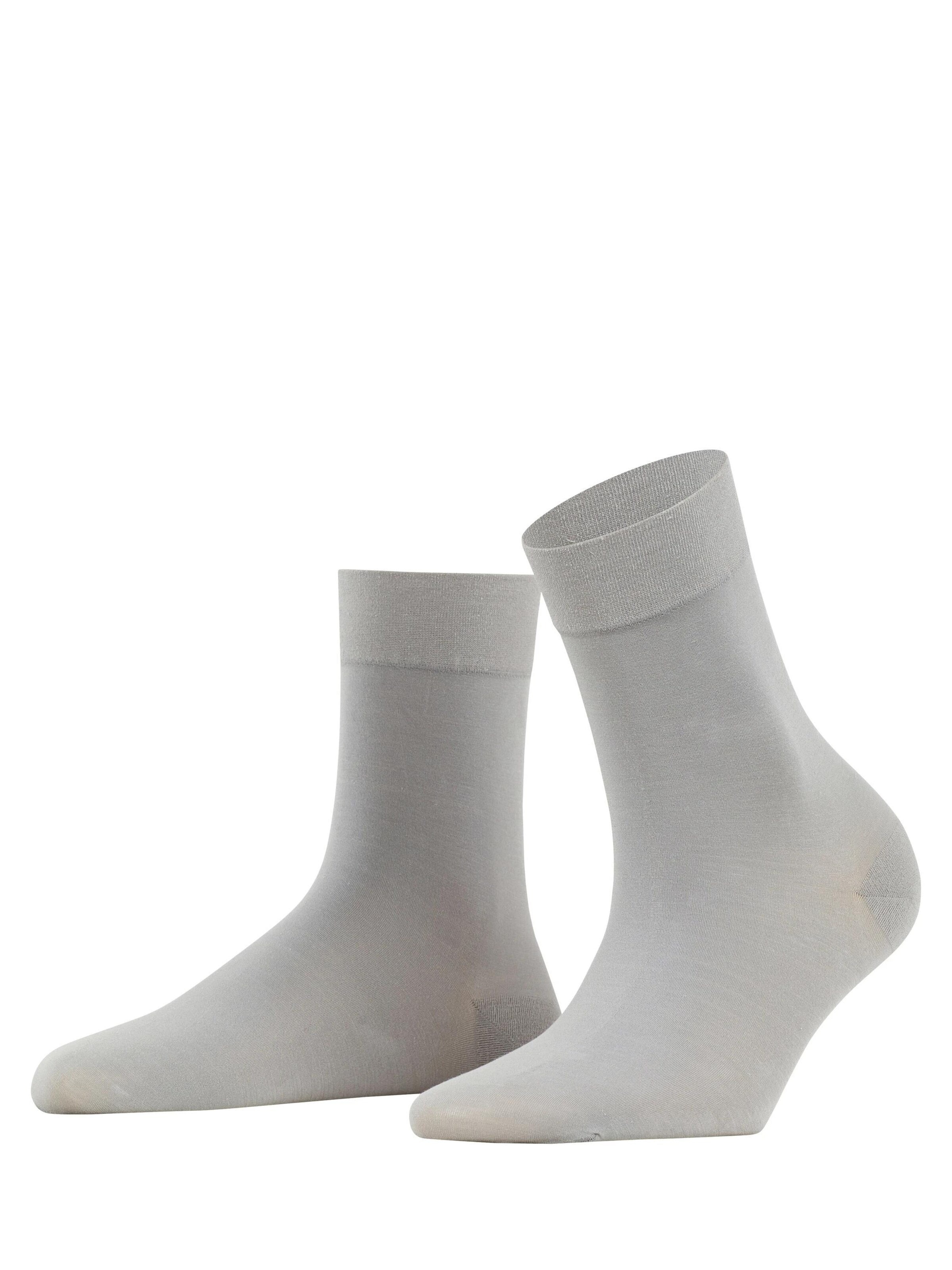 FALKE Socken 'Fine Softness'‌‌‌‌‌‌‌ in Silber: Vorderseite