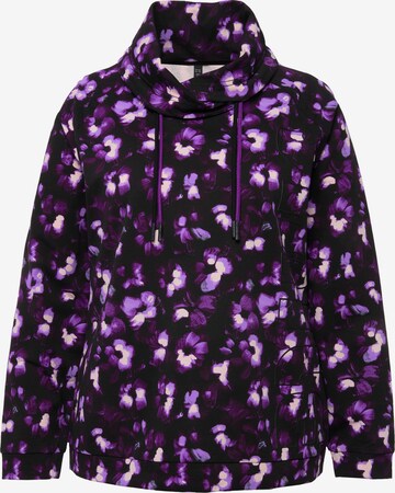 Sweat-shirt Ulla Popken en violet : devant