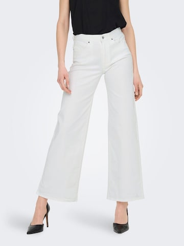 Wide Leg Pantalon 'Madison' ONLY en blanc : devant