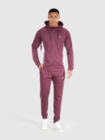 Smilodox Zip-Up Hoodie 'Suit Pro' in Purple