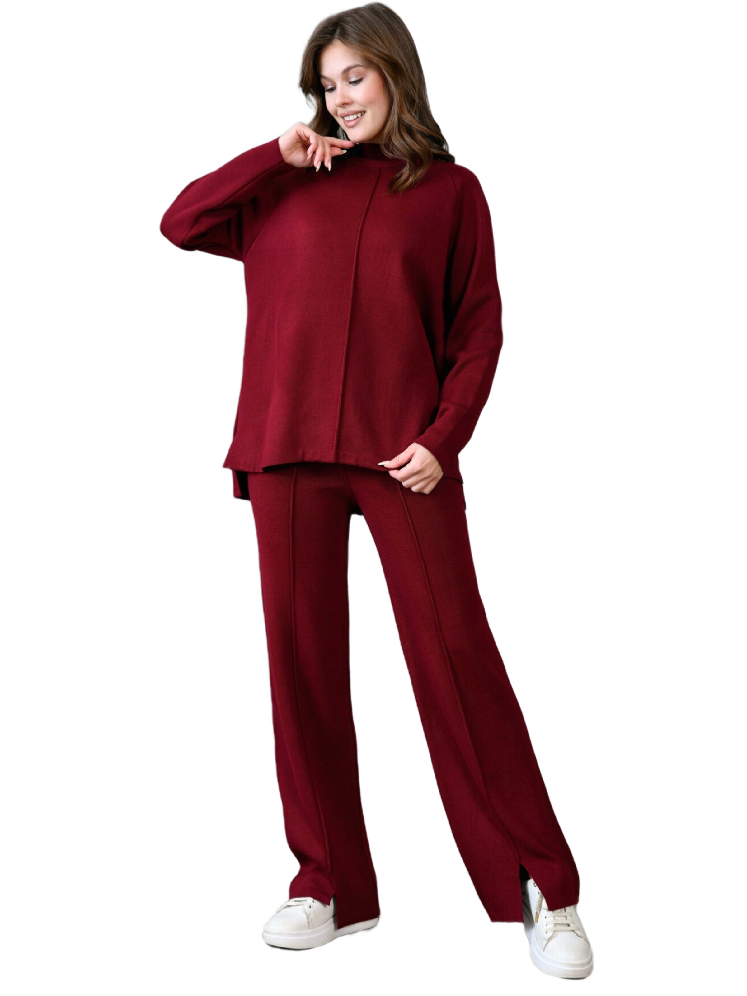 WOMAN VISION Pantsuit in Red: front