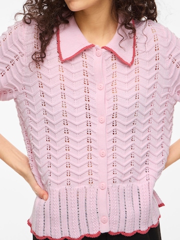 VILA Gebreid vest 'VIZinnia' in Roze