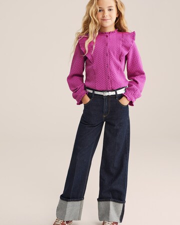WE Fashion Strickjacke in Pink