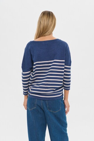SAINT TROPEZ Sweater 'MilaSZ' in Blue
