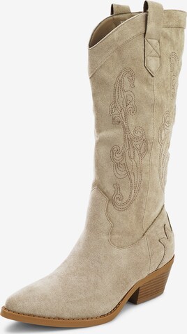 Findlay Cowboy Boots in Beige: front