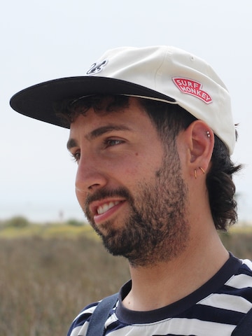 Surf Monkey - Boné '5-Panel Cap Organic' em preto: frente