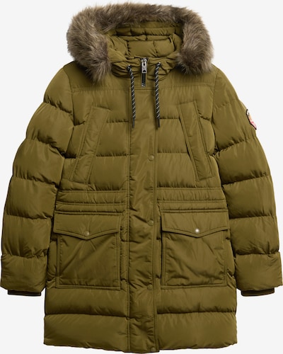 Žieminė striukė 'Everest' iš Superdry & Co, spalva – alyvuogių spalva, Prekių apžvalga