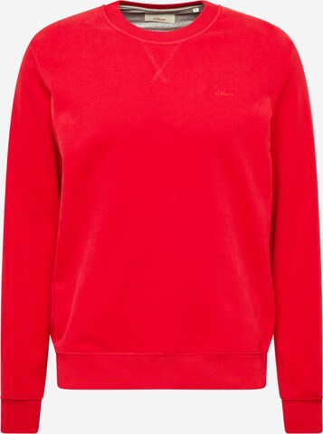 s.Oliver Sweatshirt in Rood: voorkant