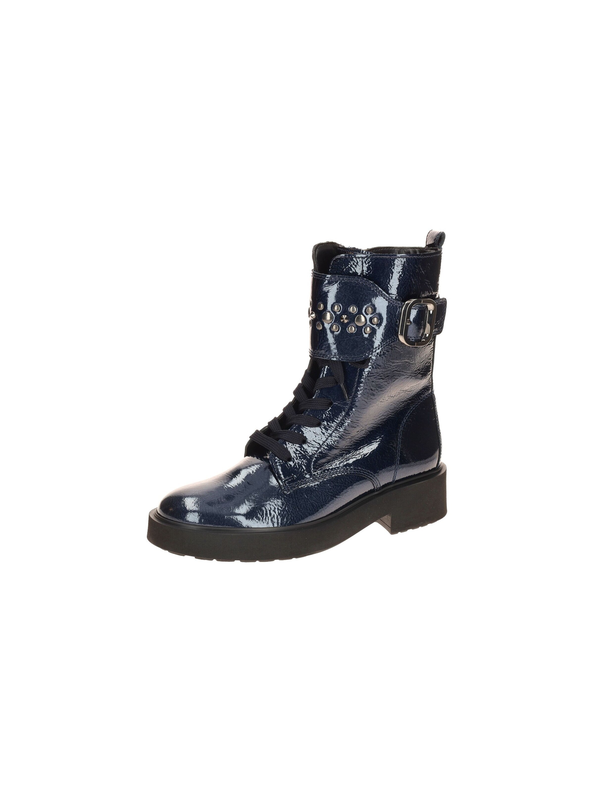 GABOR Boots 'Gabor Fashion Plateau Stiefel blau Lack 71.781.96' in 35 in Blue, Item view