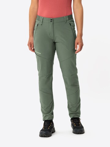 VAUDE Regular Outdoor trousers 'Elope' in Green: front