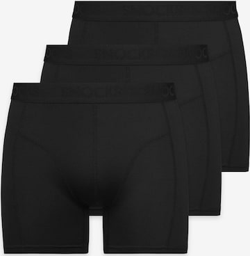 SNOCKS Boxer shorts in Black: front