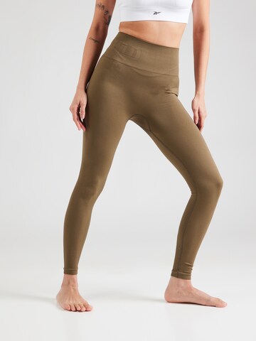 Moonchild Yoga Wear Skinny Παντελόνι φόρμας σε πράσινο: μπροστά