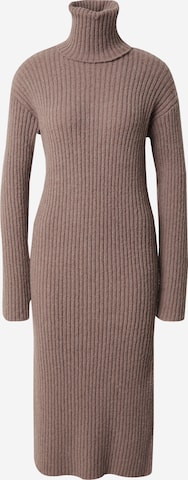 PIECES Knitted dress 'LANJA' in Brown: front