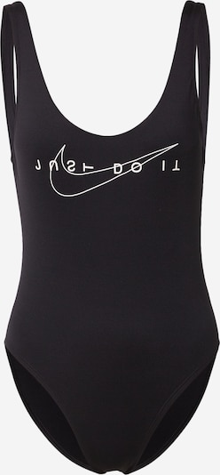 Costum de baie sport Nike Swim pe negru / alb, Vizualizare produs