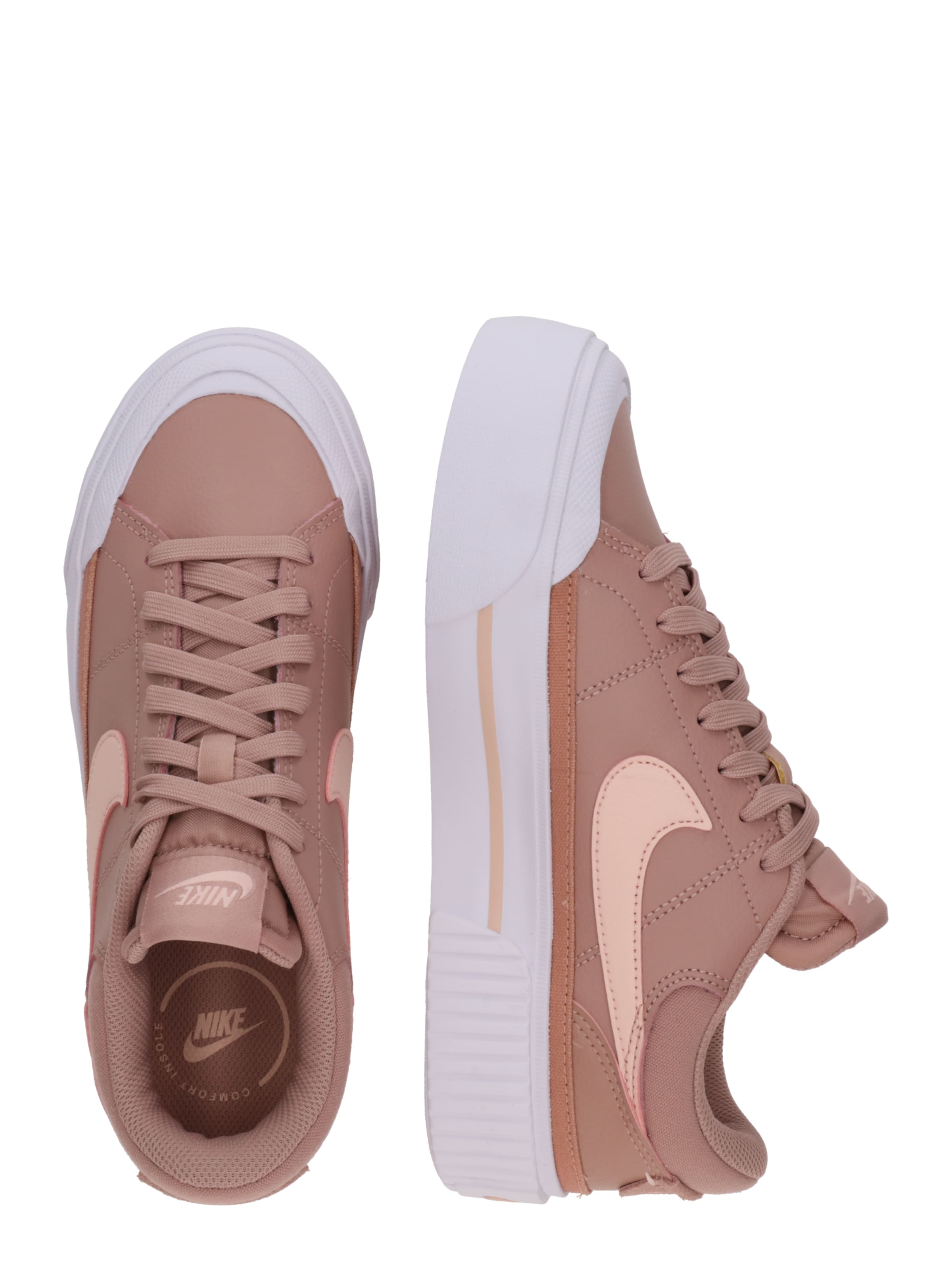 rožinė Nike Sportswear Sportbačiai be auliuko 'Court Legacy Lift'