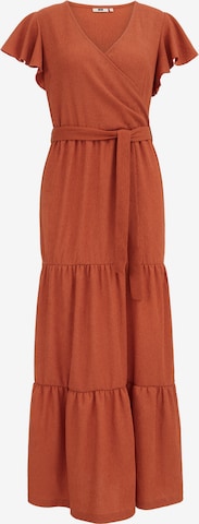 Robe WE Fashion en marron : devant