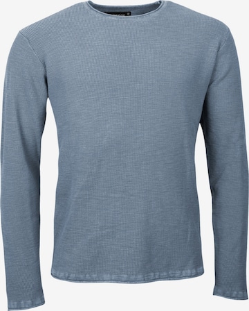 Pull-over INDICODE en bleu : devant
