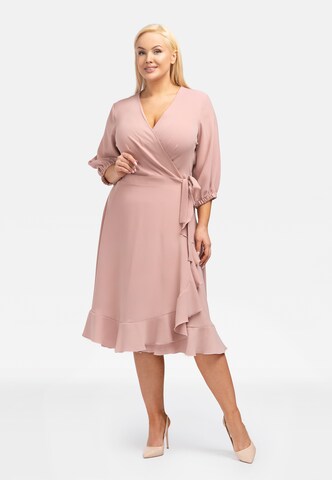 Karko Cocktail Dress 'IRIS' in Pink: front