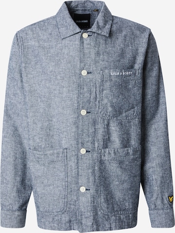 zils Lyle & Scott Starpsezonu jaka 'Flax': no priekšpuses