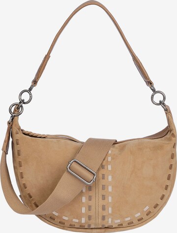 FREDsBRUDER Shoulder Bag 'Life Is A ' in Brown: front