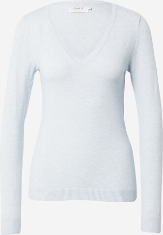 Pull-over 'LEYLA' ONLY en bleu : devant