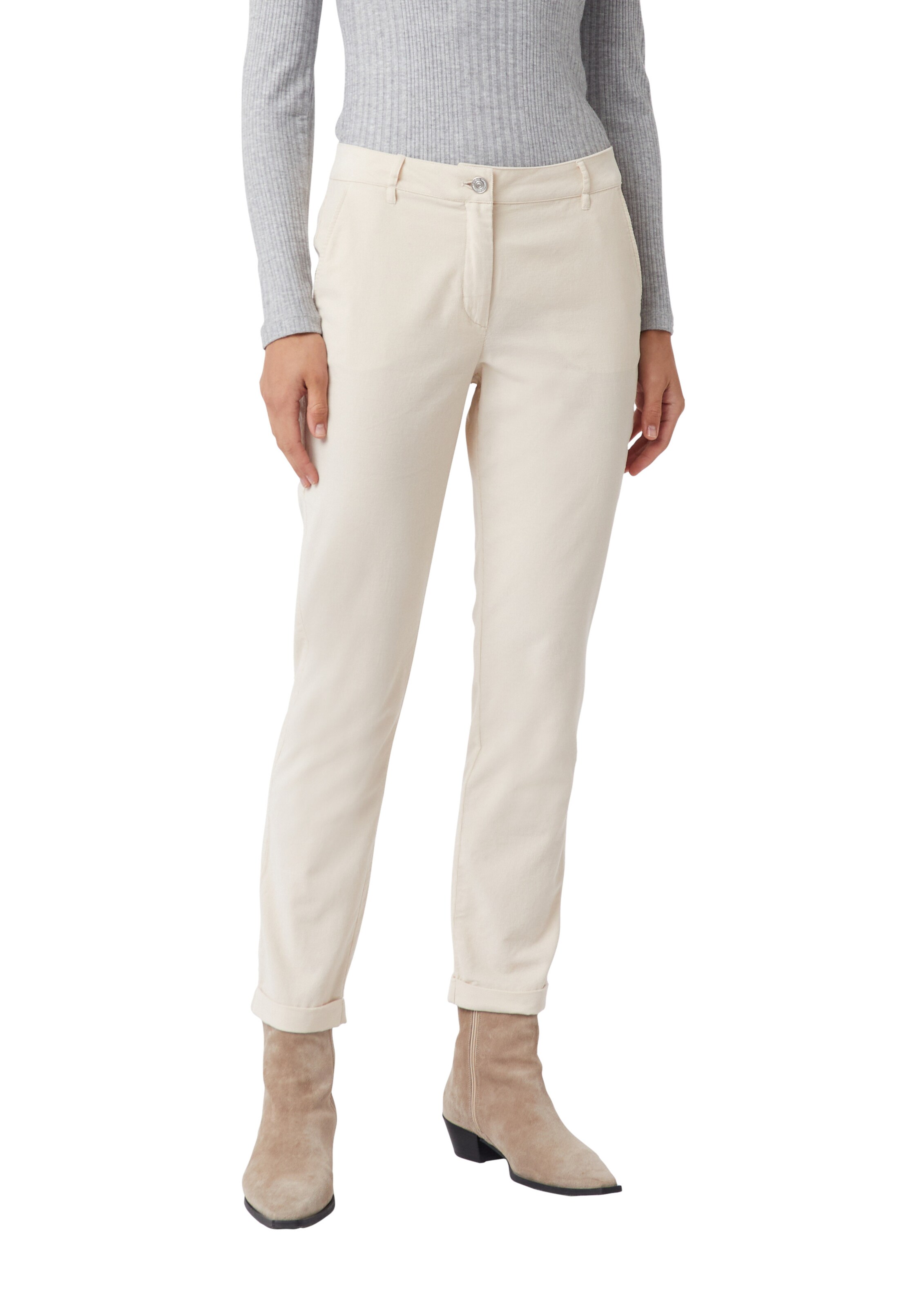 COMMA Regular Broek in Beige