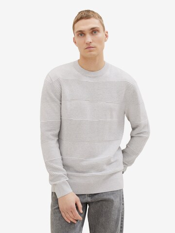 TOM TAILOR DENIM Sweater in Grey