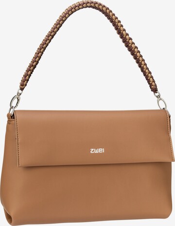 ZWEI Shoulder Bag 'Yuna' in Brown: front