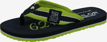 TOM TAILOR Offene Schuhe in Grün: predná strana