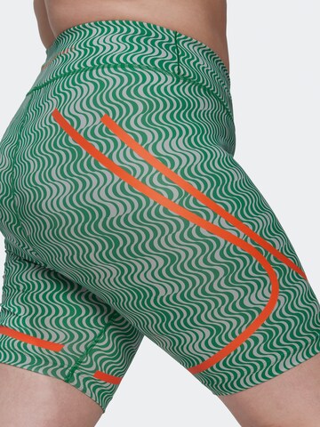 Skinny Pantaloni sport 'Truepurpose Printed Cycling ' de la ADIDAS BY STELLA MCCARTNEY pe verde