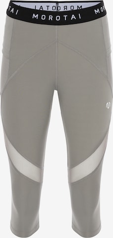 MOROTAI Skinny Sportbroek in Grijs: voorkant