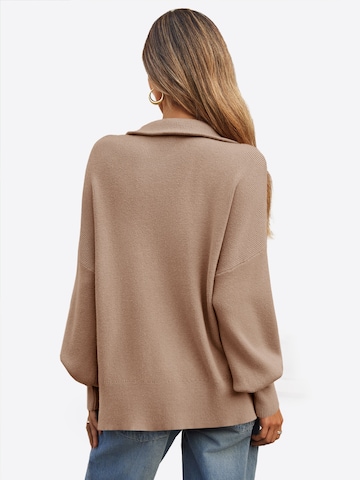 Imily Bela Pullover i brun: tilbage