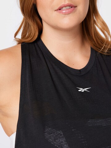 Reebok Sportovní top – černá