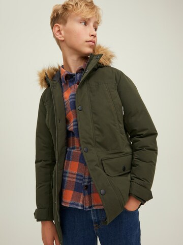 Jack & Jones Junior Winter Jacket 'Winner' in Green