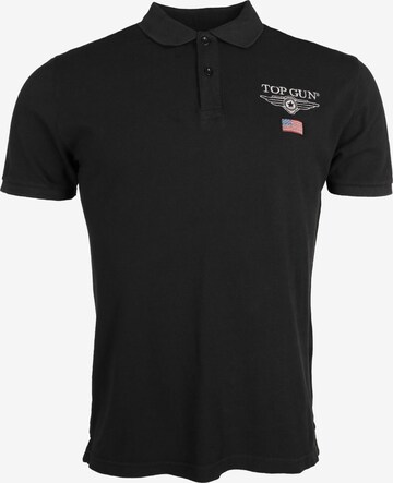 TOP GUN Shirt ' TG20193156 ' in Zwart: voorkant